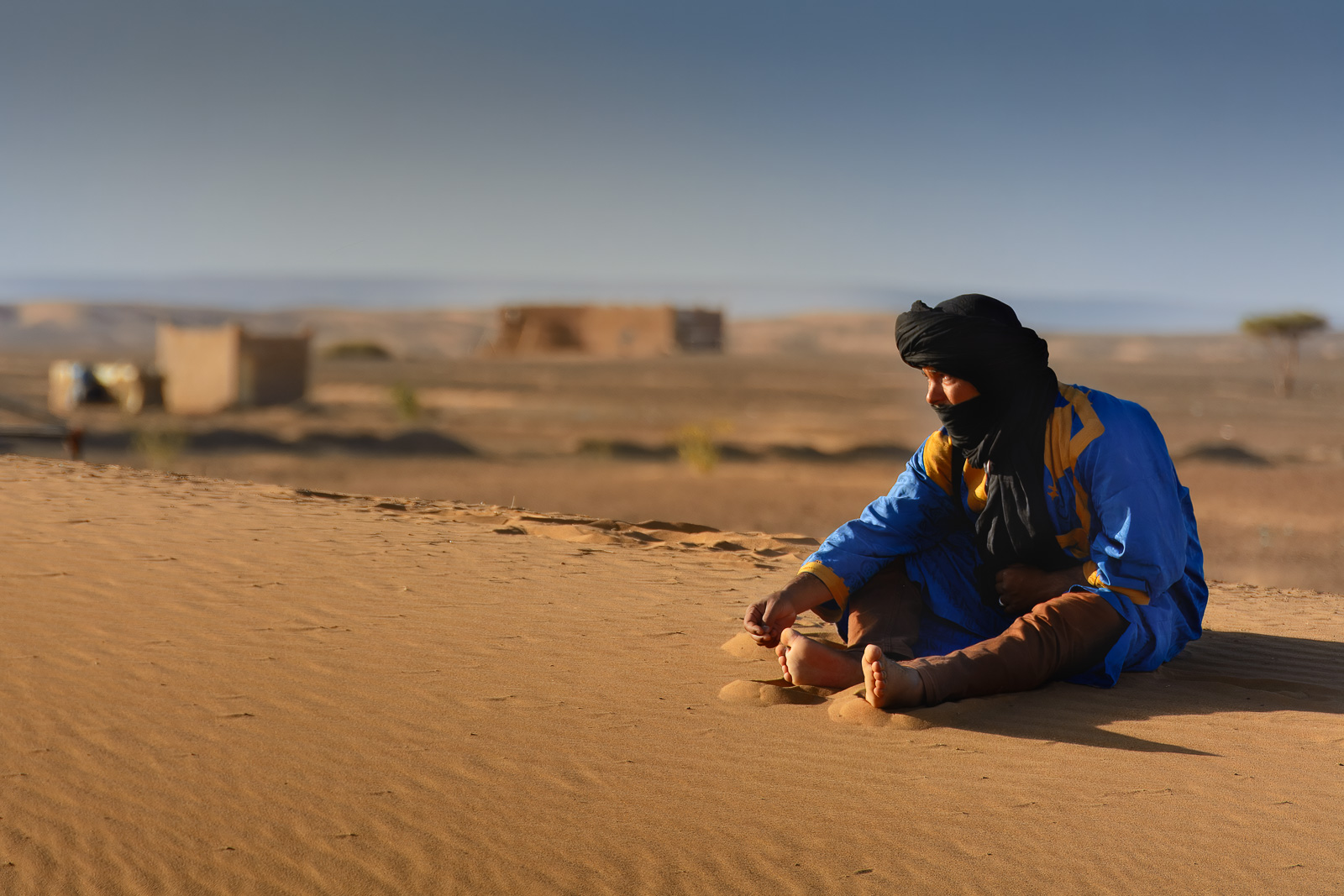Hora dorada en el desierto, Sáhara